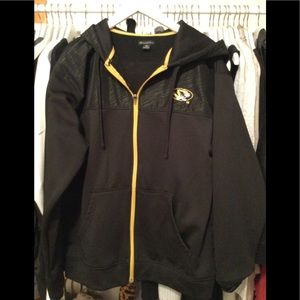 Champion Mizzou zipper jacket black size medium mens Missouri Tigers